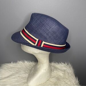 W & C 100% paper blue fedora size L/ XL